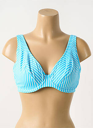Sutien de costum de baie elasticitate sutien cupe întregi cu decolteu înalt albastru FREYA femeie