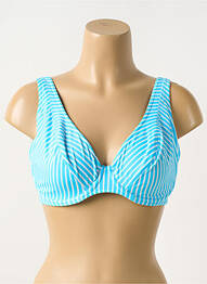 Sutien de costum de baie elasticitate sutien cupe întregi cu decolteu înalt albastru FREYA femme
