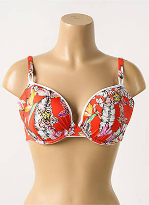 Sutien de costum de baie elasticitate top triunghiuri roșu FREYA femeie