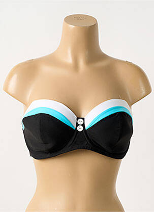 Sutien de costum de baie elasticitate top bentiță negru FREYA femeie