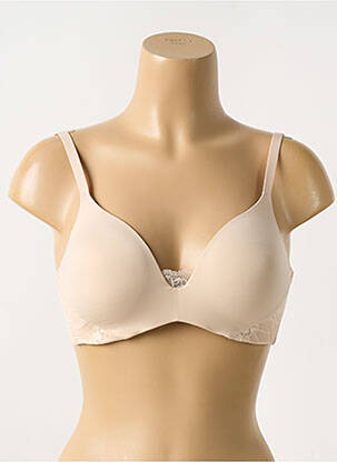 Sutien efect material satinat top sutien modelat culoare piersică TRIUMPH femeie