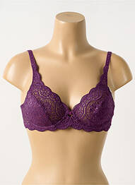 Sutien ușoară și transparentă sutien cupe întregi cu decolteu înalt violet TRIUMPH femme