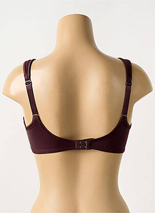 Sutien efect material satinat sutien cupe întregi cu decolteu înalt maro TRIUMPH femeie