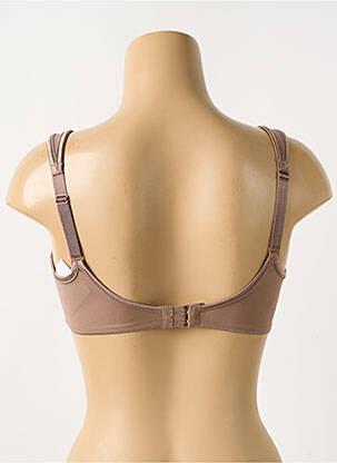 Sutien efect material satinat sutien cupe întregi cu decolteu înalt maro TRIUMPH femeie