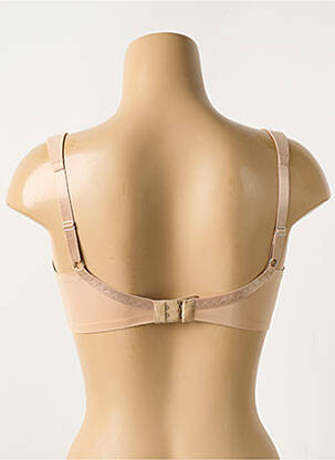 Sutien efect material satinat sutien cupe întregi cu decolteu înalt culoare piersică TRIUMPH femeie