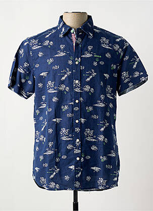 Cămașă cu mâneci scurte albastru N.Z.A NEW ZEALAND bărbat