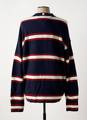 Pulover elasticitate mâneci lungi albastru TOMMY HILFIGER bărbat