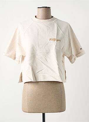 Hanorac bej TOMMY HILFIGER femeie