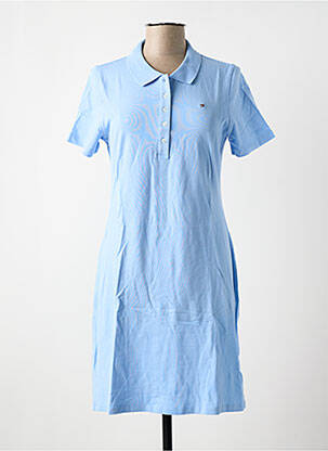 Rochie midi mâneci scurte mâneci scurte albastru TOMMY HILFIGER femeie