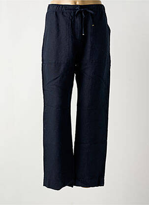 Pantalon drept talie elastică mărime normală albastru TOMMY HILFIGER femeie