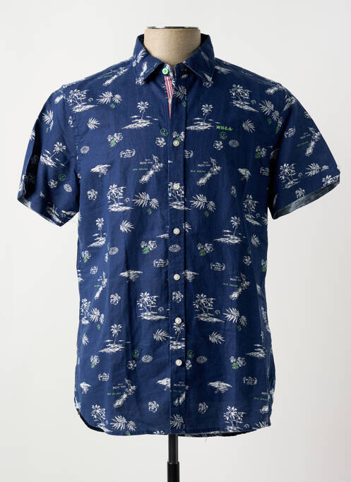 Cămașă cu mâneci scurte albastru N.Z.A NEW ZEALAND bărbat