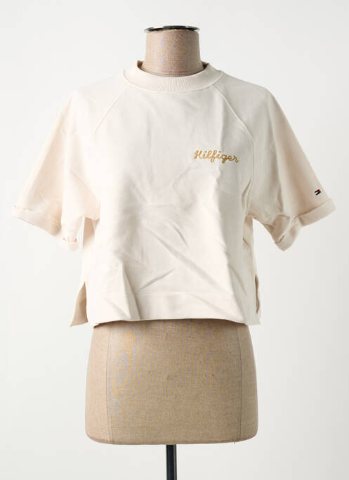 Hanorac bej TOMMY HILFIGER femeie