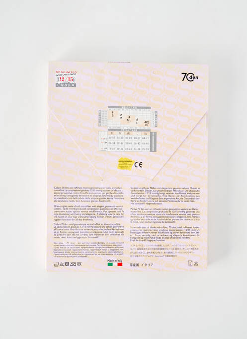 Colanți imprimeu fantezie albastru SOLIDEA femme