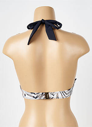 Sutien de costum de baie bretele elastice sutien balconet cu decolteu înalt negru AUBADE femeie