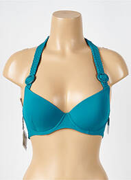 Sutien de costum de baie elasticitate top sutien modelat albastru AUBADE femme