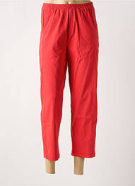 Pantalon 7/8 țesătură poplin mărime normală roșu KAKIE femme
