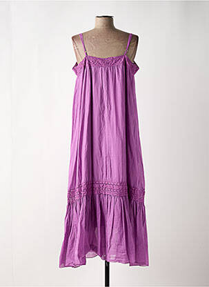 Rochie lungă croială evazată bretele subțiri violet BANDITAS FROM MARSEILLE femeie