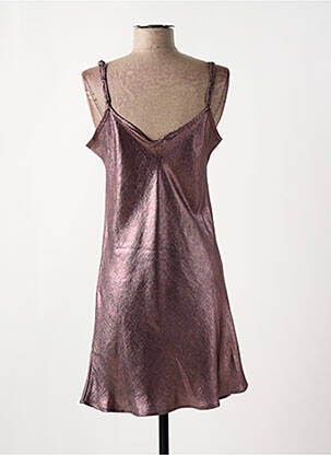 Rochie scurtă croială cambrată bretele subțiri violet FILLANDISES femeie