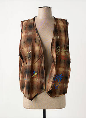 Vestă fără mâneci maro JOHANNA PARIS femeie