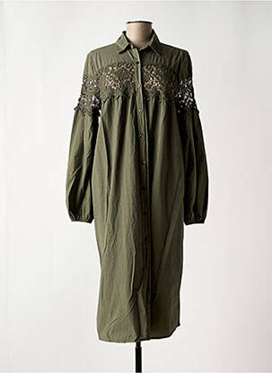 Rochie midi verde BANDITAS FROM MARSEILLE femeie