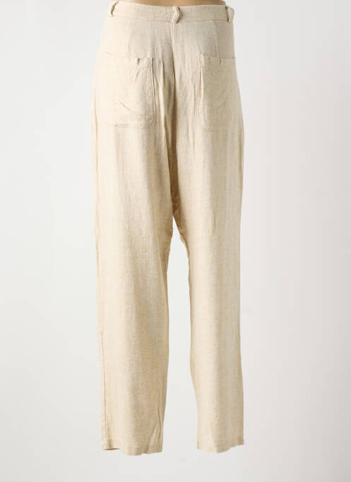 Pantalon drept bej BANDITAS FROM MARSEILLE femeie