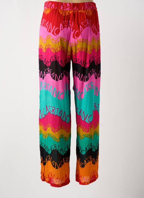 Pantalon drept portocaliu BIANCA femeie