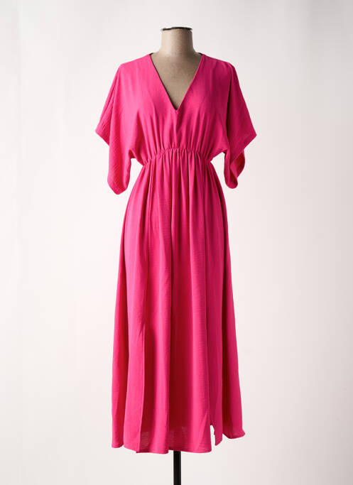 Rochie lungă roz VINTAGE LOVE femeie