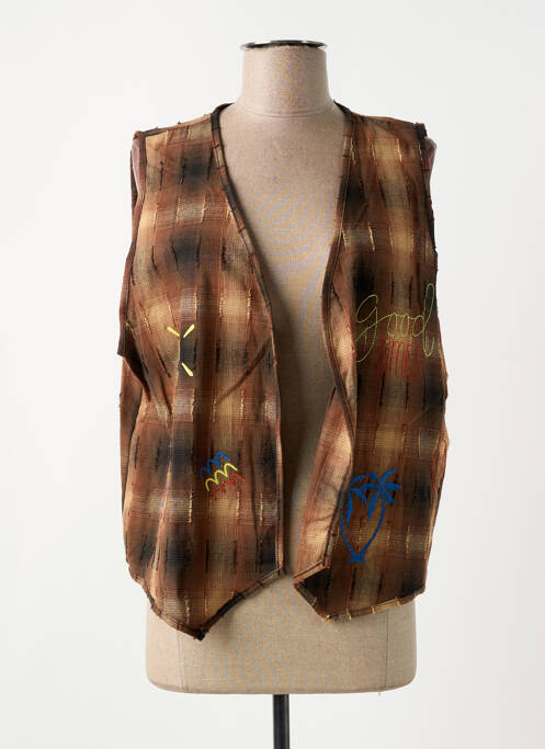 Vestă fără mâneci maro JOHANNA PARIS femeie