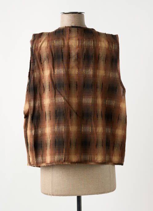 Vestă fără mâneci maro JOHANNA PARIS femeie