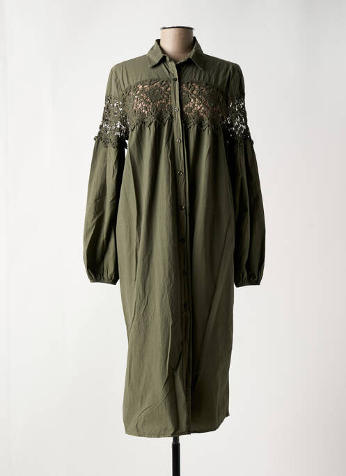 Rochie midi verde BANDITAS FROM MARSEILLE femeie