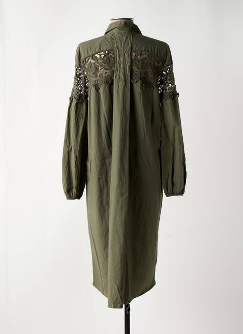 Rochie midi verde BANDITAS FROM MARSEILLE femeie