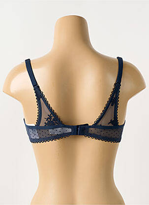 Sutien broderie sutien cupe întregi cu decolteu înalt albastru PASSIONATA femeie