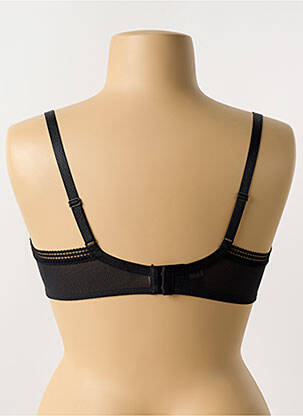 Sutien efect material satinat top sutien modelat negru PASSIONATA femeie