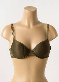 Sutien efect material satinat top sutien modelat verde PASSIONATA femme