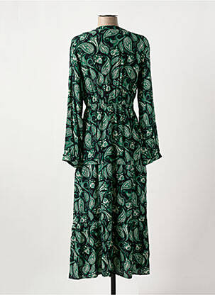 Rochie lungă mâneci lungi mâneci lungi verde ANGE femeie