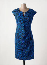 Rochie midi imprimeu fantezie mâneci scurte albastru MICHAELA LOUISA femme