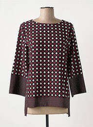 Bluză guler rotund mâneci 3/4 violet FRED SABATIER femme