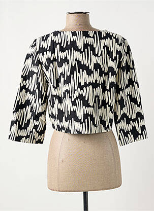 Jachete casual guler rotund negru ELEONORA AMADEI femeie
