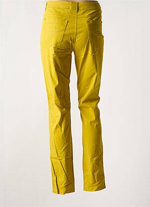 Pantalon slim țesătură poplin mărime normală verde YOULINE femeie