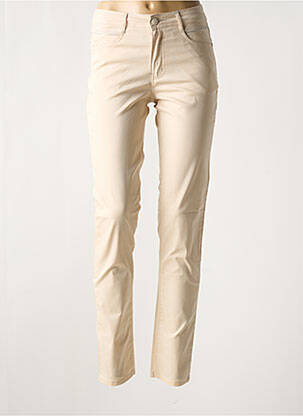 Pantalon slim bej YOULINE femeie