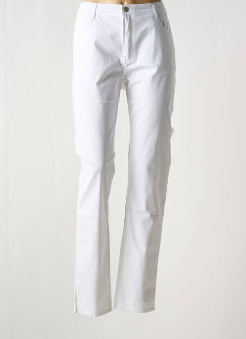 Pantalon drept alb YOULINE femeie