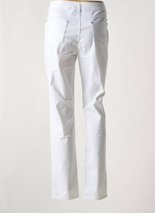 Pantalon drept alb YOULINE femeie