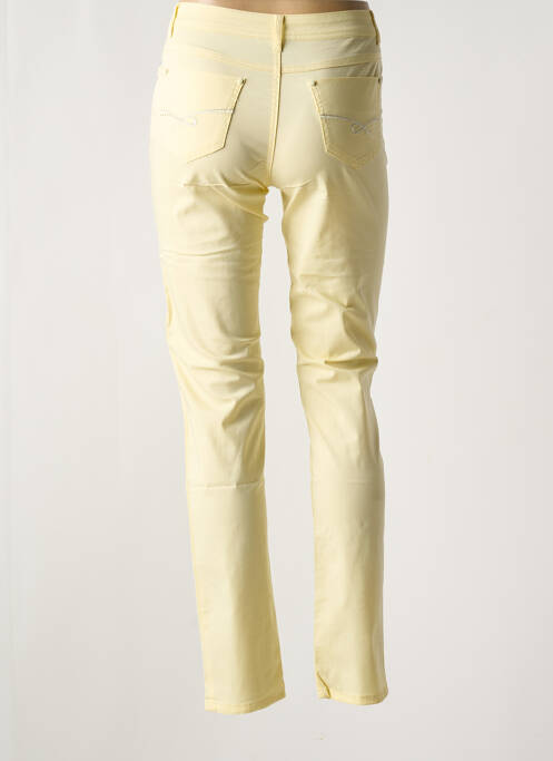 Pantalon slim galben YOULINE femeie