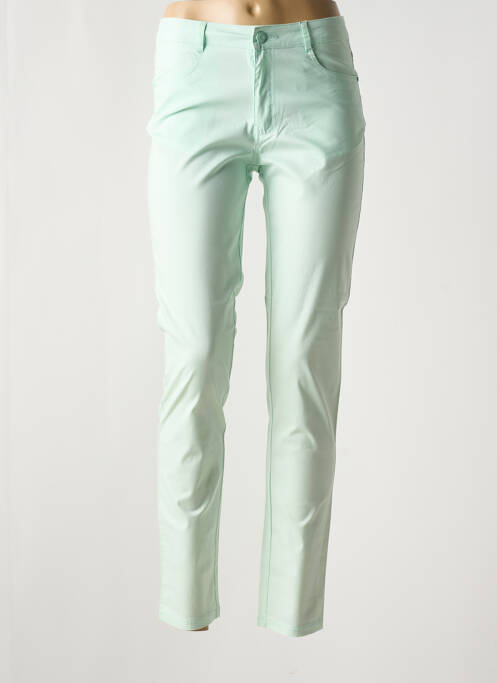 Pantalon slim verde YOULINE femeie