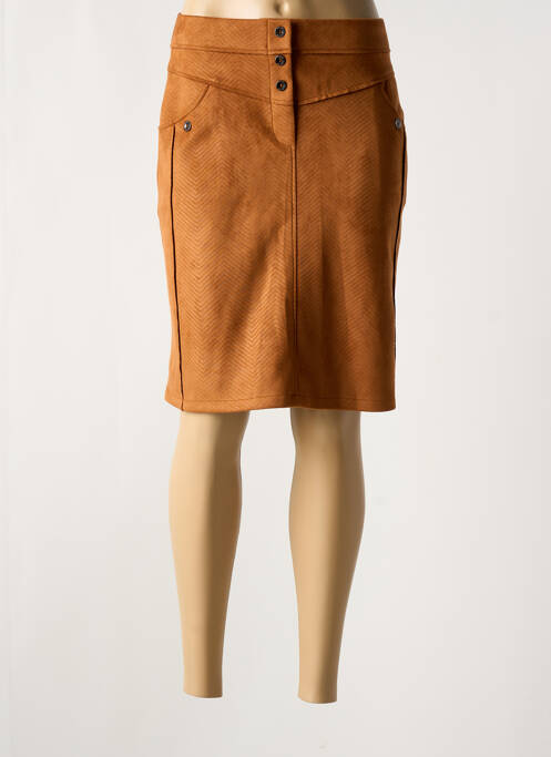 Fustă midi maro LILI & CAROLINE femeie