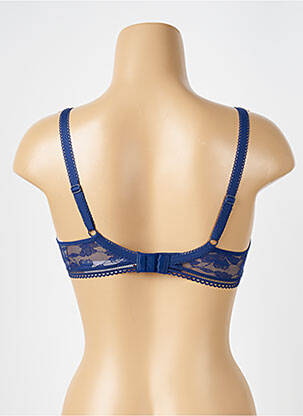 Sutien efect material satinat top sutien modelat albastru PASSIONATA femeie