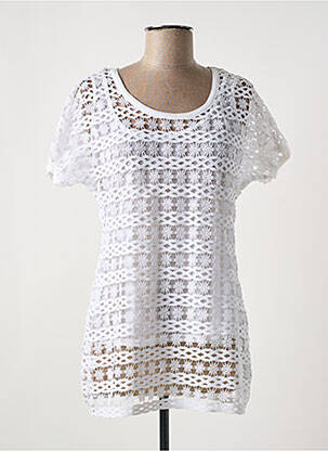 Top alb JANIRA femeie