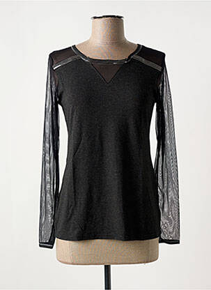Top/caraco elasticitate negru JANIRA femeie