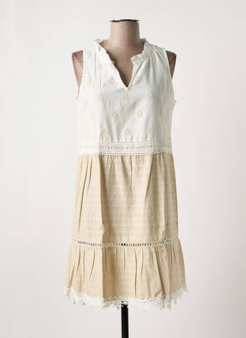 Rochie scurtă bej SENORETTA femeie