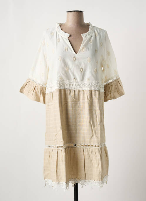 Rochie midi bej SENORETTA femeie